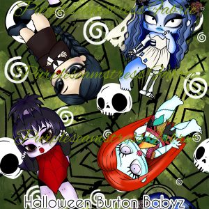 Halloween Burton Babyz - Fabric