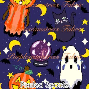 Pixeled Spooks - Fabric