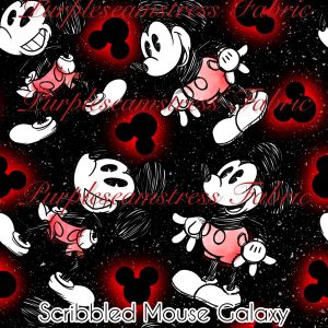 Scribbled Mouse Galaxy - Fabric