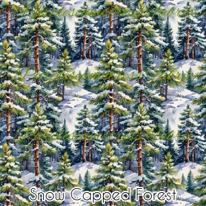 Snow Capped Forest - Fabric