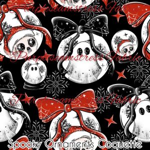 Spooky Ornaments Coquette - Fabric