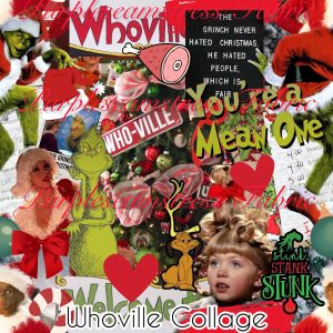 Whoville Collage - Fabric