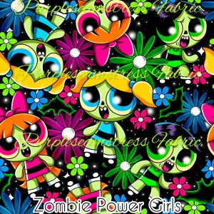 Zombie Power Girls - Fabric