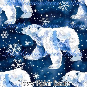 Frosty Polar Bears - Fabric