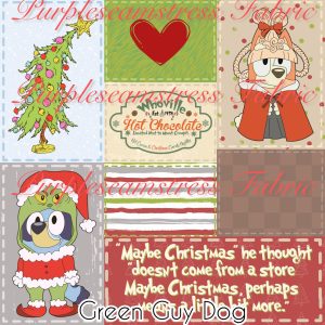 Green Guy Dog - Fabric