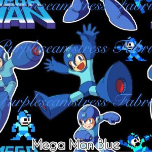 Mega Man Blue - Fabric