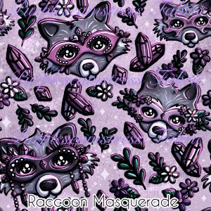 Raccoon Masquerade - Fabric