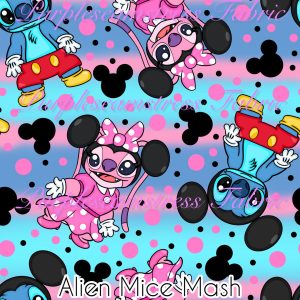 Alien Mice Mash - Fabric