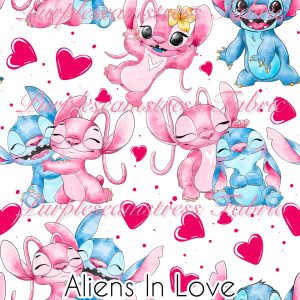 Aliens in Love - Fabric
