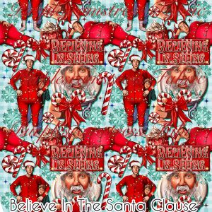 Believe In The Santa Clause - Fabric