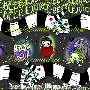 Beetle Sand Worm Stripes - Fabric