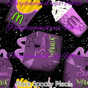 Black Spooky Meals - Fabric