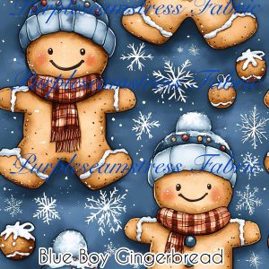 Blue Boy Gingerbread - Fabric