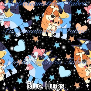 Blue Hugs - Fabric