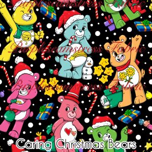 Caring Christmas Bears - Fabric