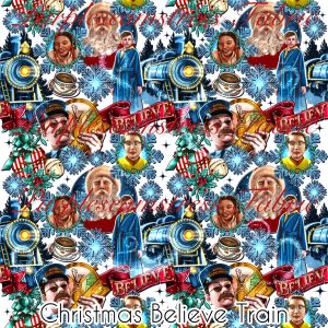 Christmas Believe Train - Fabric