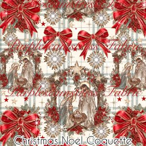 Christmas Noel Coquette - Fabric