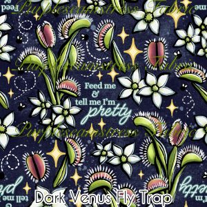 Dark Venus Fly Trap - Fabric