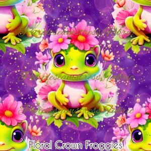 Floral Crown Froggies - Fabric