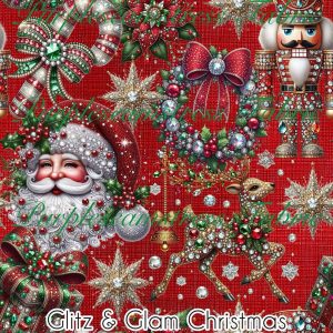 Glitz & Glam Christmas - Fabric