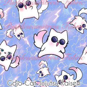 Gojo Cat Jujustu Kaisen - Fabric