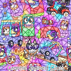 Grannie Stained Glass - Fabric