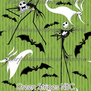 Green Stripes NBC - Fabric
