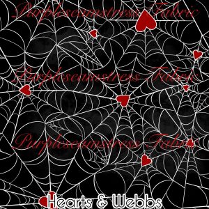 Hearts & Webs - Fabric