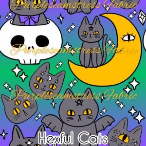 Hexful Cats - Fabric