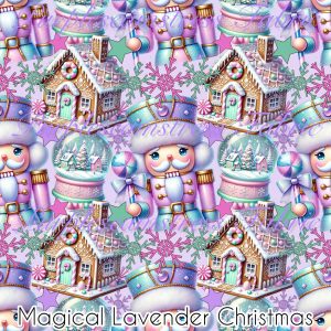 Magical Lavender Christmas - Fabric
