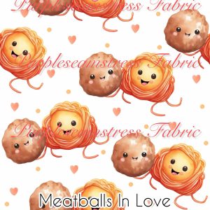 Meatballs in Love - Fabric