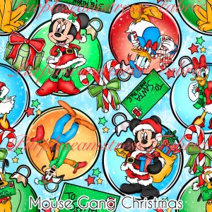 Mouse Gang Christmas - Fabric
