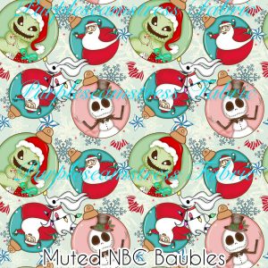 Muted NBC Baubles - Fabric