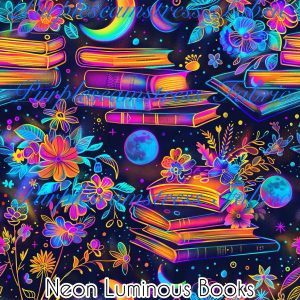 Neon Luminous Books - Fabric