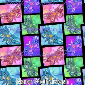 Neon Moth Mash - Fabric