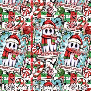 Peppermint Mocha Ghosties - Fabric