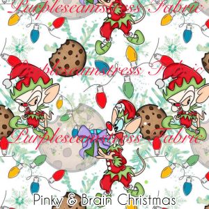 Pink & Brain Christmas - Fabric