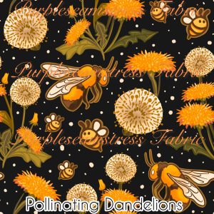 Pollinating Dandelions - Fabric