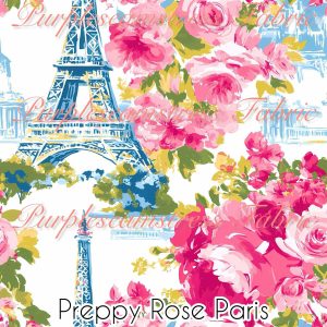 Preppy Rose Paris - Fabric