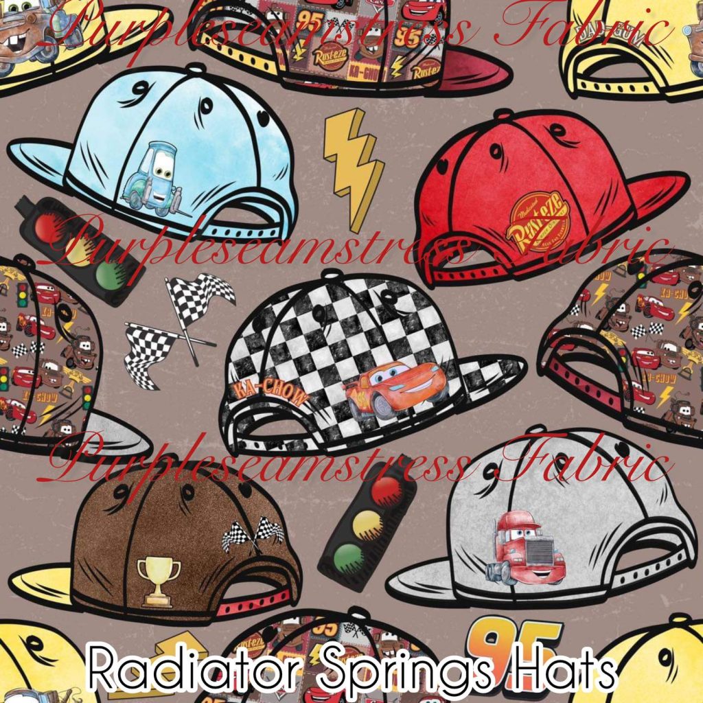 Radiator Springs Hats – Fabric – Purpleseamstress Fabric