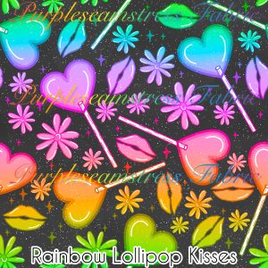 Rainbow Lollipop Kisses - Fabric