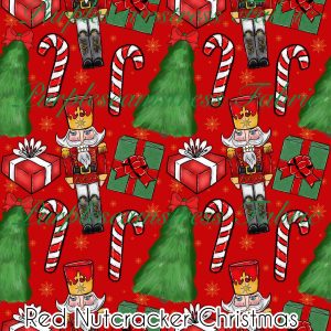 Red Nutcracker Christmas - Fabric