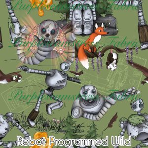 Robot Programmed Wild - Fabric