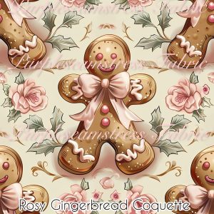 Rosy Gingerbread Coquette - Fabric