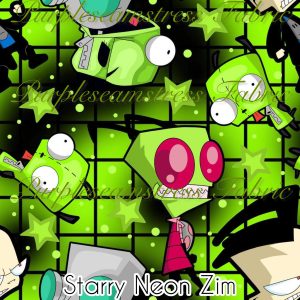 Starry Neon Zim - Fabric