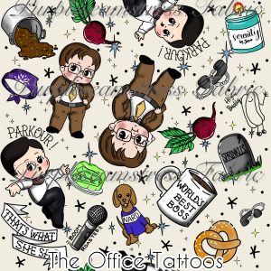 The Office Tattoos - Fabric
