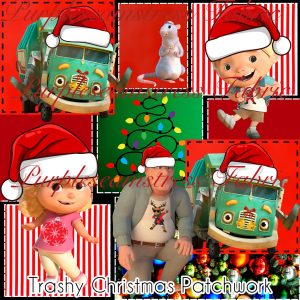 Trashy Christmas Patchwork - Fabric