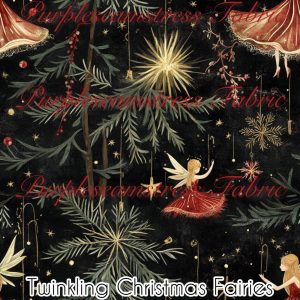 Twinkling Christmas Fairies - Fabric