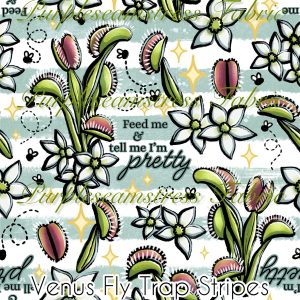 Venus Fly Trap Stripes - Fabric