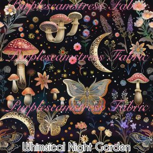 Whimsical Night Garden - Fabric